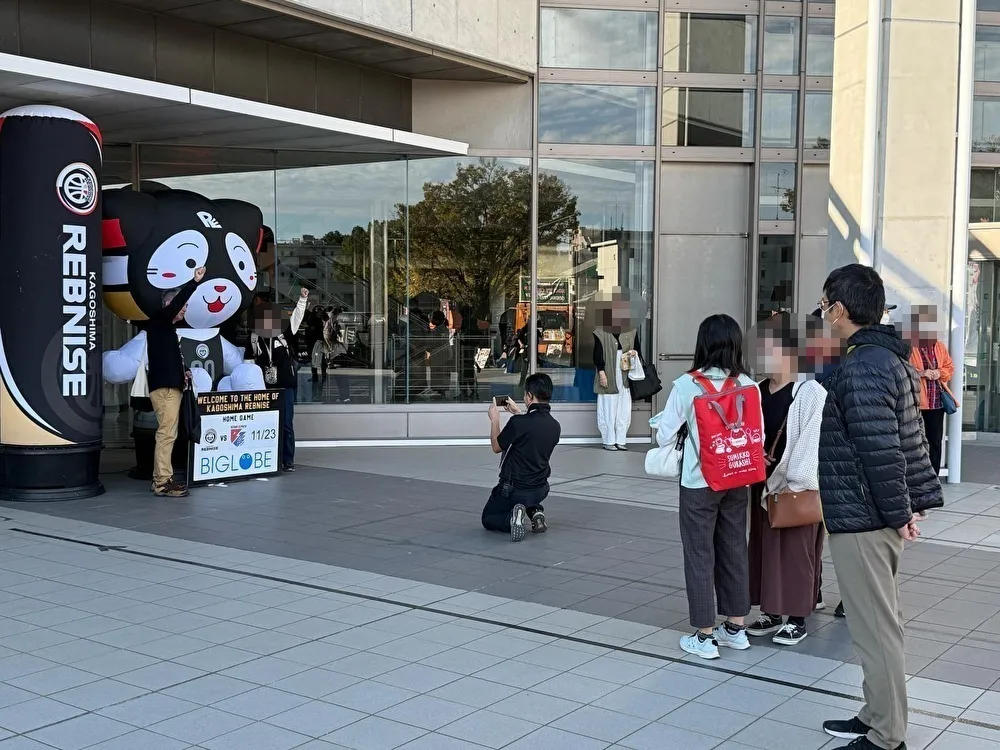 Bリーグディスプレイ鹿児島レブナイズエア看板