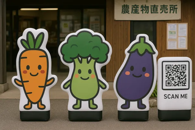 ご当地ゆるキャラのエア看板イメージ09
