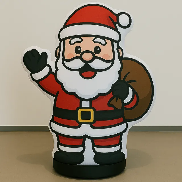 クリスマス巨大サンタ看板