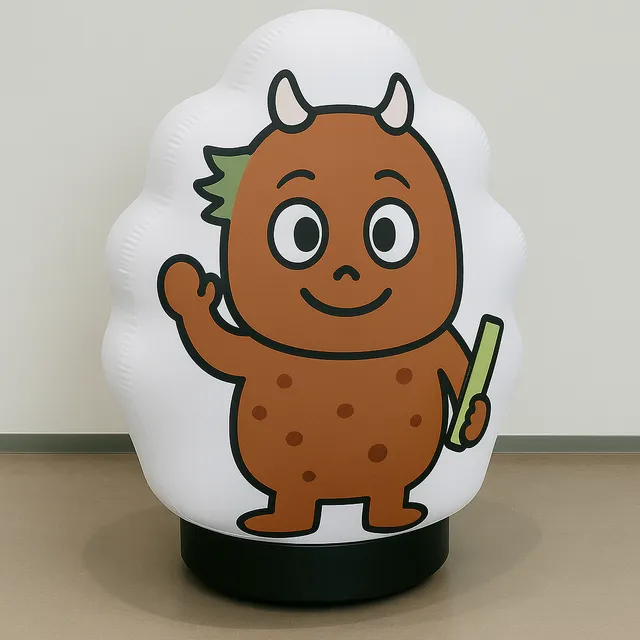  図書館キャラクター看板