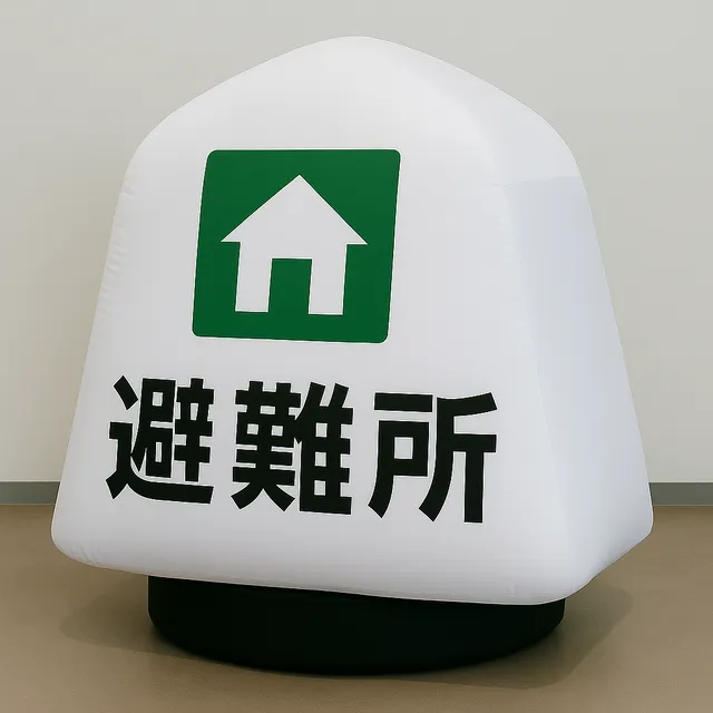 防災イベントのエア避難所