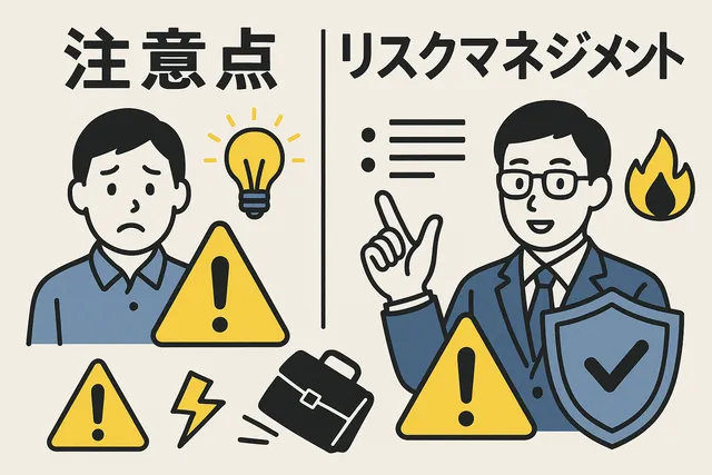 注意点とリスクマネジメント