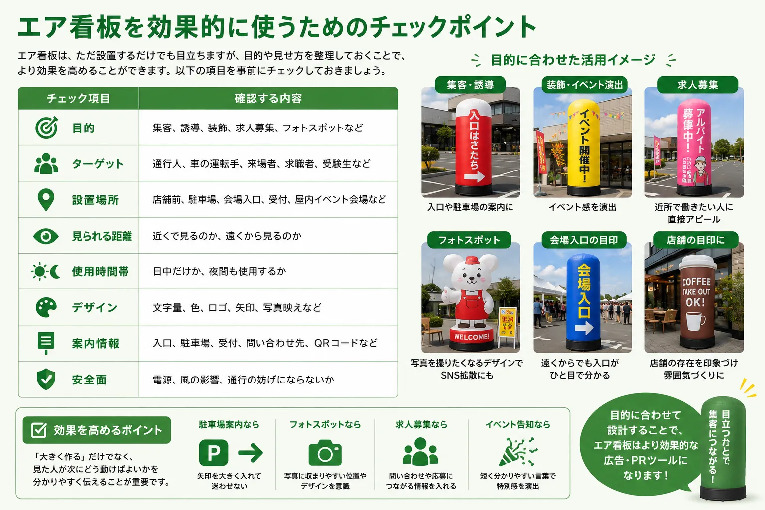 エア看板を効果的に使う為のチェックポイント見出し画像